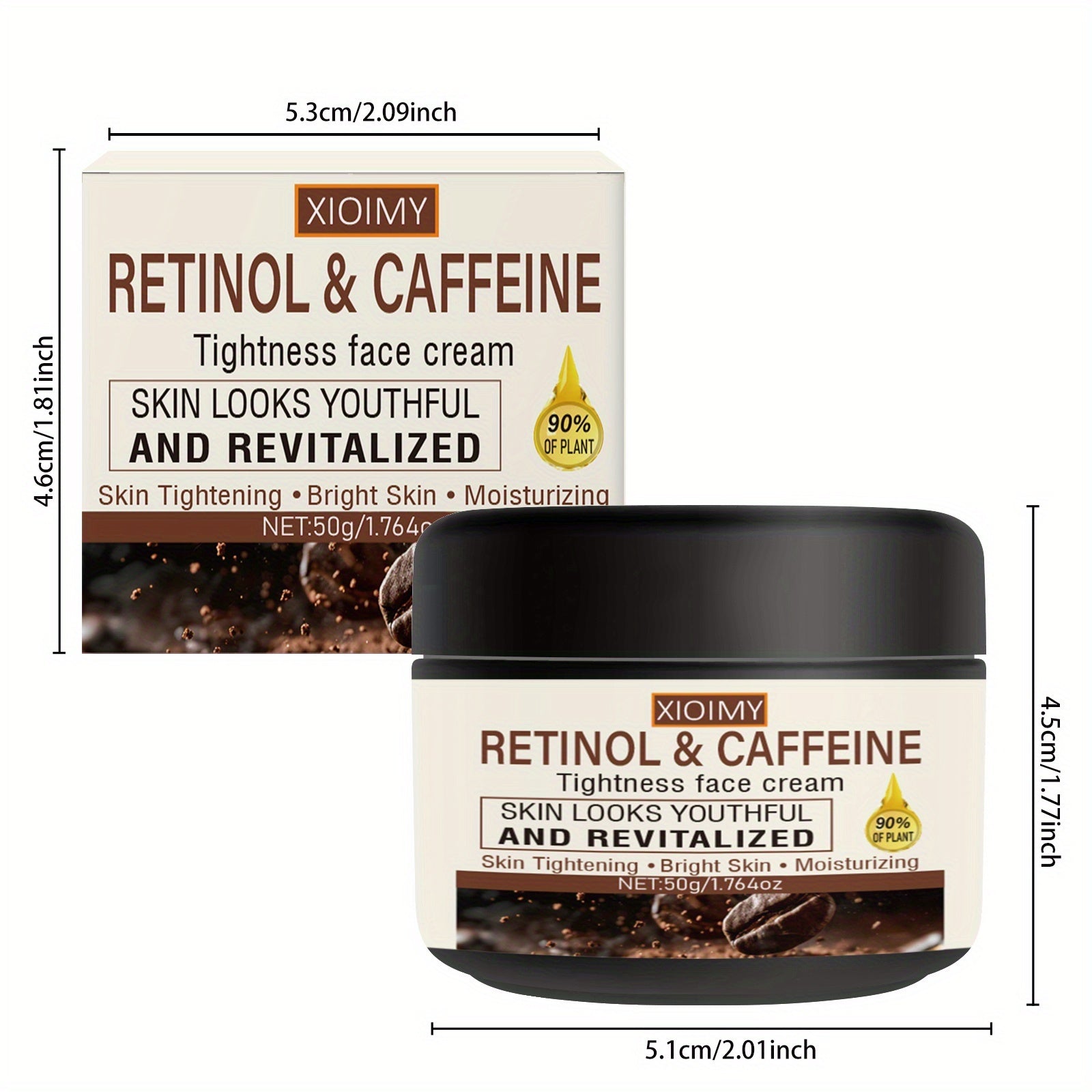 Crema Hidratante XIOIMY 50g - Retinol, Vitamina C y E