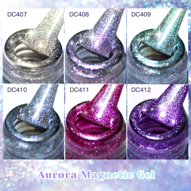 Esmalte Gel Magnético Aurora MTSSII 7ml - Holográfico Cat Eye UV/LED