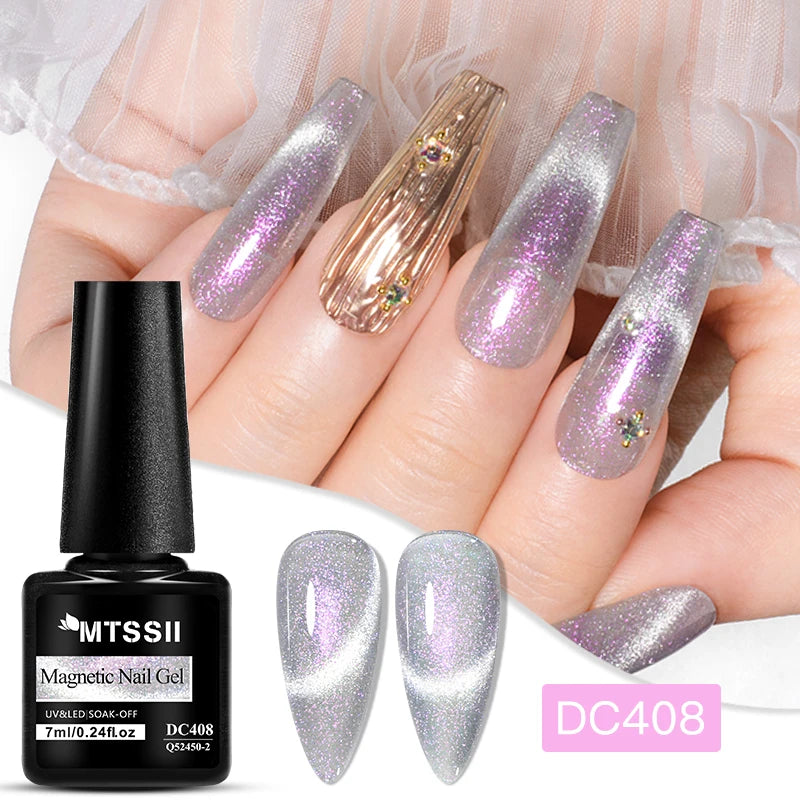 Esmalte Gel Magnético Aurora MTSSII 7ml - Holográfico Cat Eye UV/LED