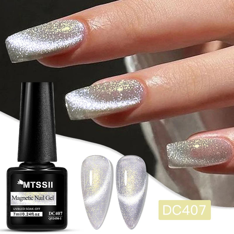Esmalte Gel Magnético Aurora MTSSII 7ml - Holográfico Cat Eye UV/LED