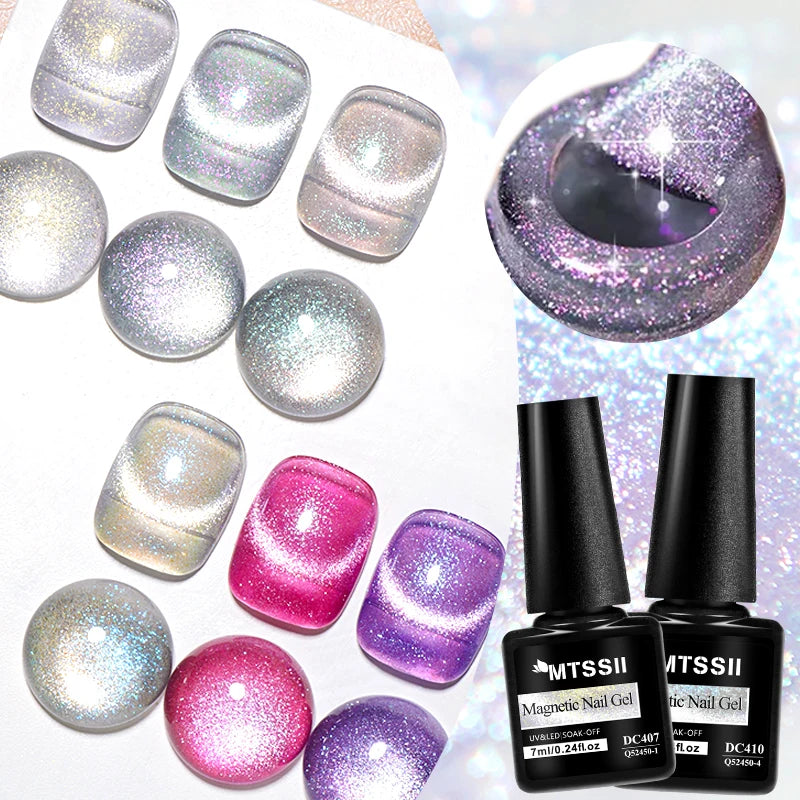 Esmalte Gel Magnético Aurora MTSSII 7ml - Holográfico Cat Eye UV/LED