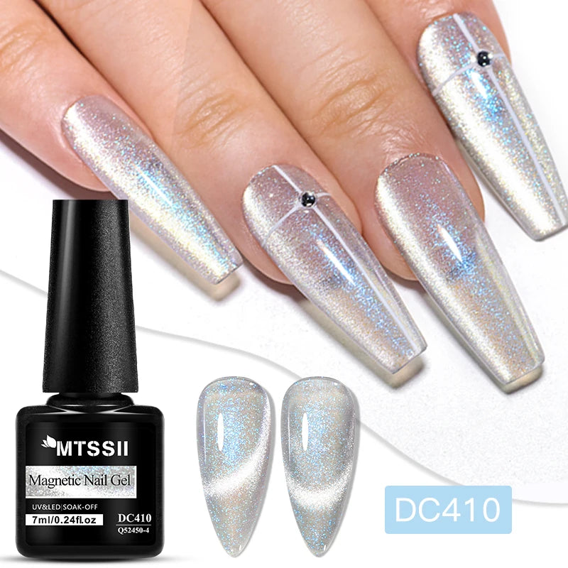 Esmalte Gel Magnético Aurora MTSSII 7ml - Holográfico Cat Eye UV/LED