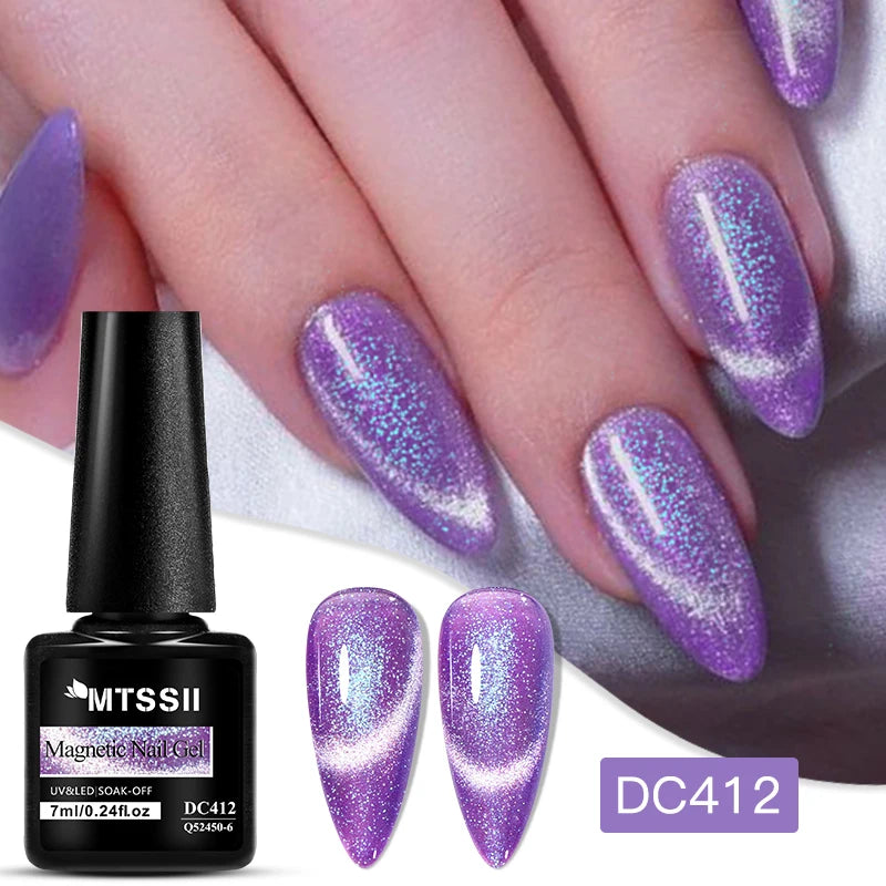 Esmalte Gel Magnético Aurora MTSSII 7ml - Holográfico Cat Eye UV/LED