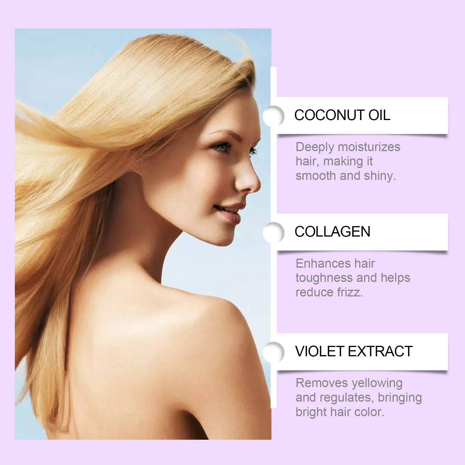 Shampoo Violeta Anti Amarillo — Neutraliza Tonos Brassy y Realza el Rubio