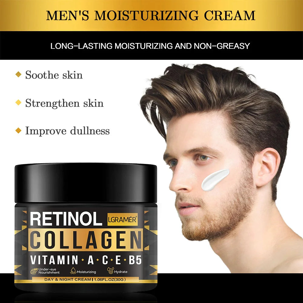 Crema Hidratante Retinol para Hombres - Antienvejecimiento