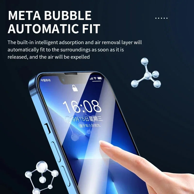 3 piezas de vidrio templado para iPhone 14 13 12 11 15 Pro Max Mini Protector de pantalla para iPhone 17 XR XS MAX 7 8 Plus 16 vidrio protector