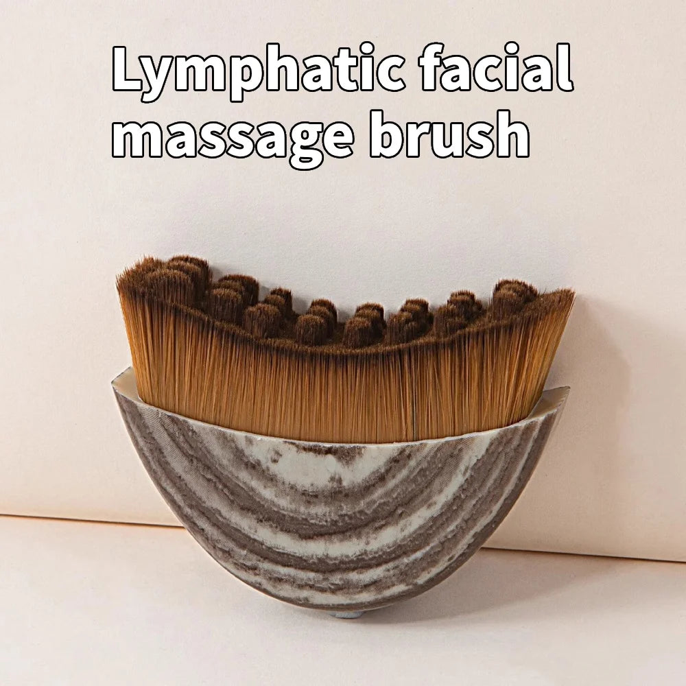 Cepillo para contorno facial con tabla raspadora, diseño ergonómico que se adapta a curvas de la piel para un masaje suave y el cuidado de la relajación en el hogar