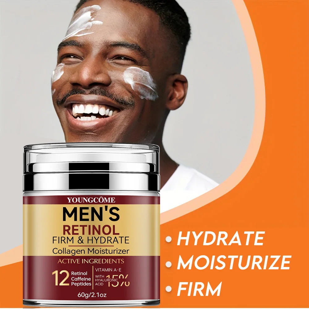 Crema Facial Retinol para Hombres - Reafirmante y Colágeno