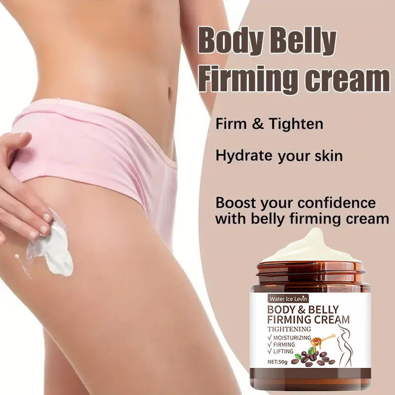 Crema reafirmante para control abdominal - 60 g, extracto de planta hidratante profunda e hidratante, sin alcohol, adecuada para todo tipo de piel, sin especias, mejora la elasticidad de la piel