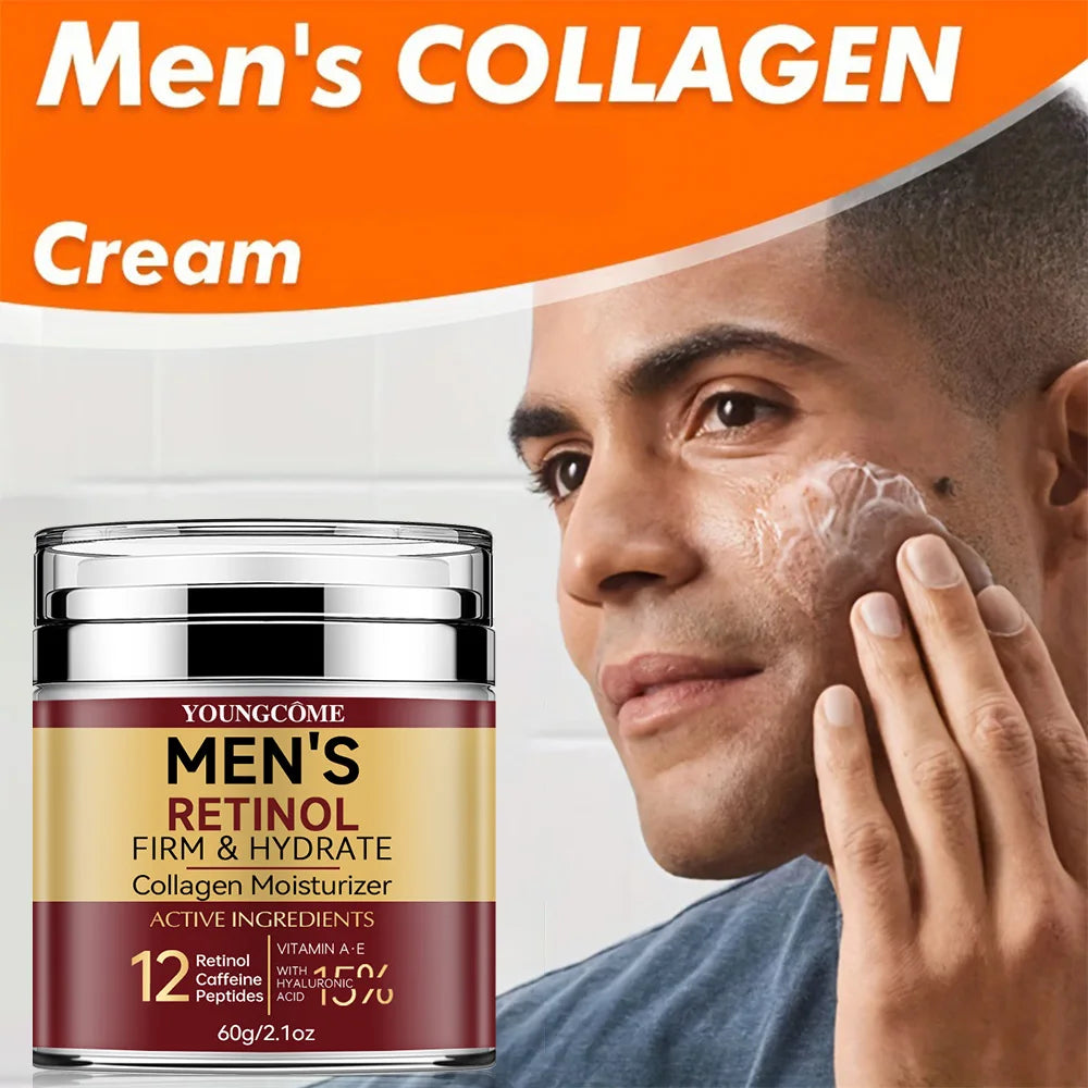 Crema Facial Retinol para Hombres - Reafirmante y Colágeno