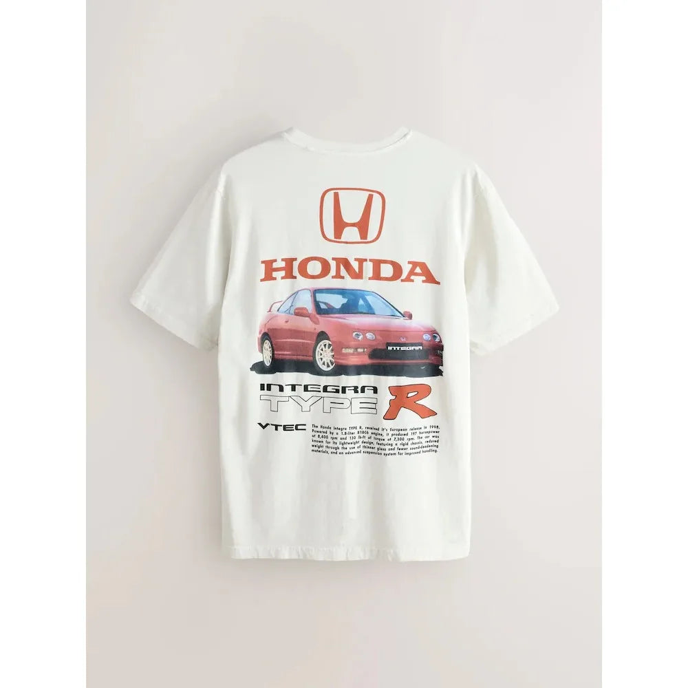 Camiseta Honda para hombre y mujer, camiseta urbana de algodón de verano, Top de ciclismo para motocicleta Honda Integra Type R de manga corta para primavera y otoño