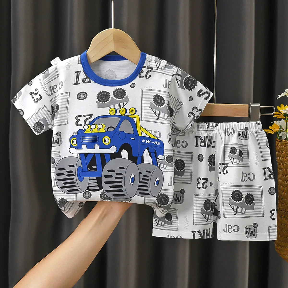 Camisetas y Pantalones Cortos Cómodos de Algodón, Ropa Casual Diaria para Niñas, Conjunto de Verano para Bebés, Trajes de Dibujos Animados para Niños, Manga Corta
