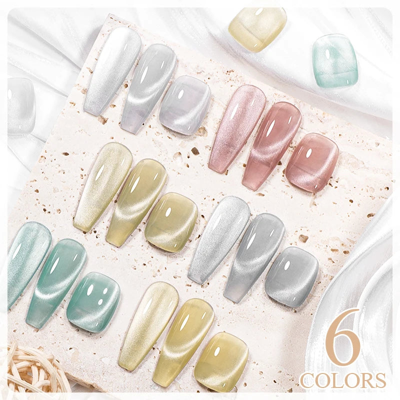 Esmalte Gel Magnético Cat Eye 7ml - Rosa y Plateado UV/LED Semipermanente