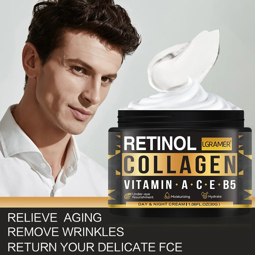 Crema Hidratante Retinol para Hombres - Antienvejecimiento