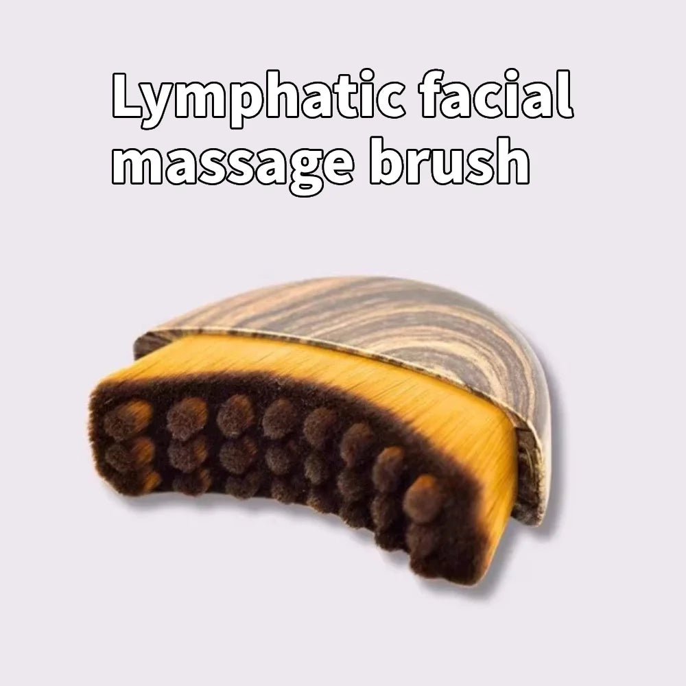 Cepillo para contorno facial con tabla raspadora, diseño ergonómico que se adapta a curvas de la piel para un masaje suave y el cuidado de la relajación en el hogar