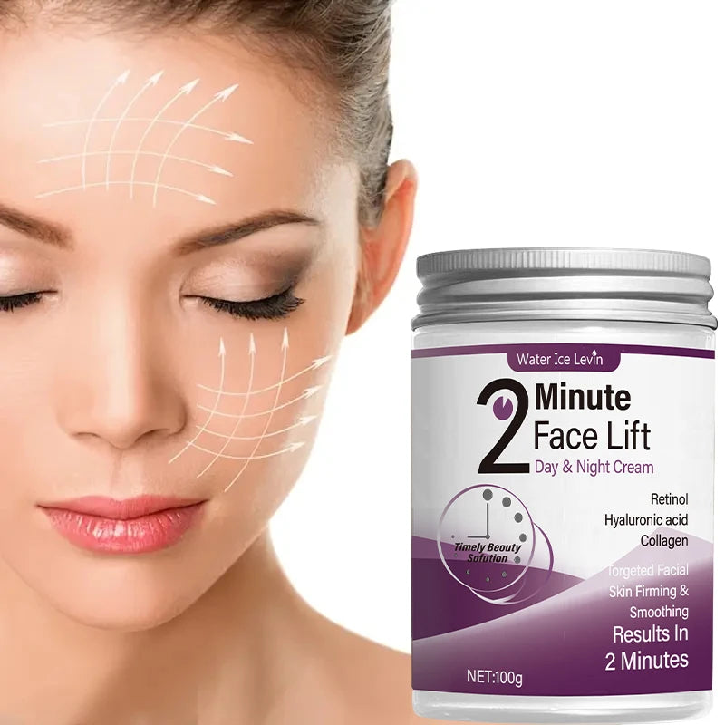 Crema Lifting Día y Noche con Retinol, Ácido Hialurónico y Colágeno - Sin Fragancia