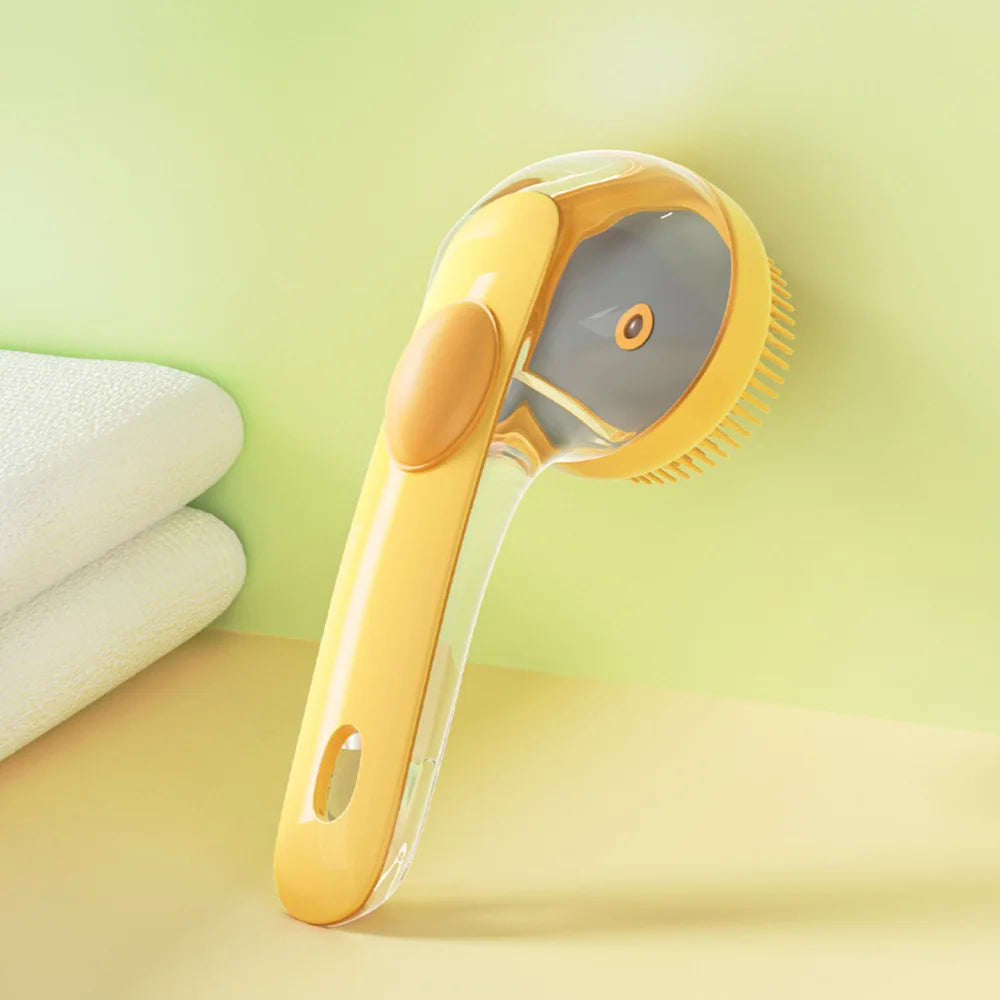 Cepillo de baño para mascotas para perros y gatos pequeños: herramienta especializada para lavar perros, cepillo exfoliante de masaje, esencial para el baño de mascotas