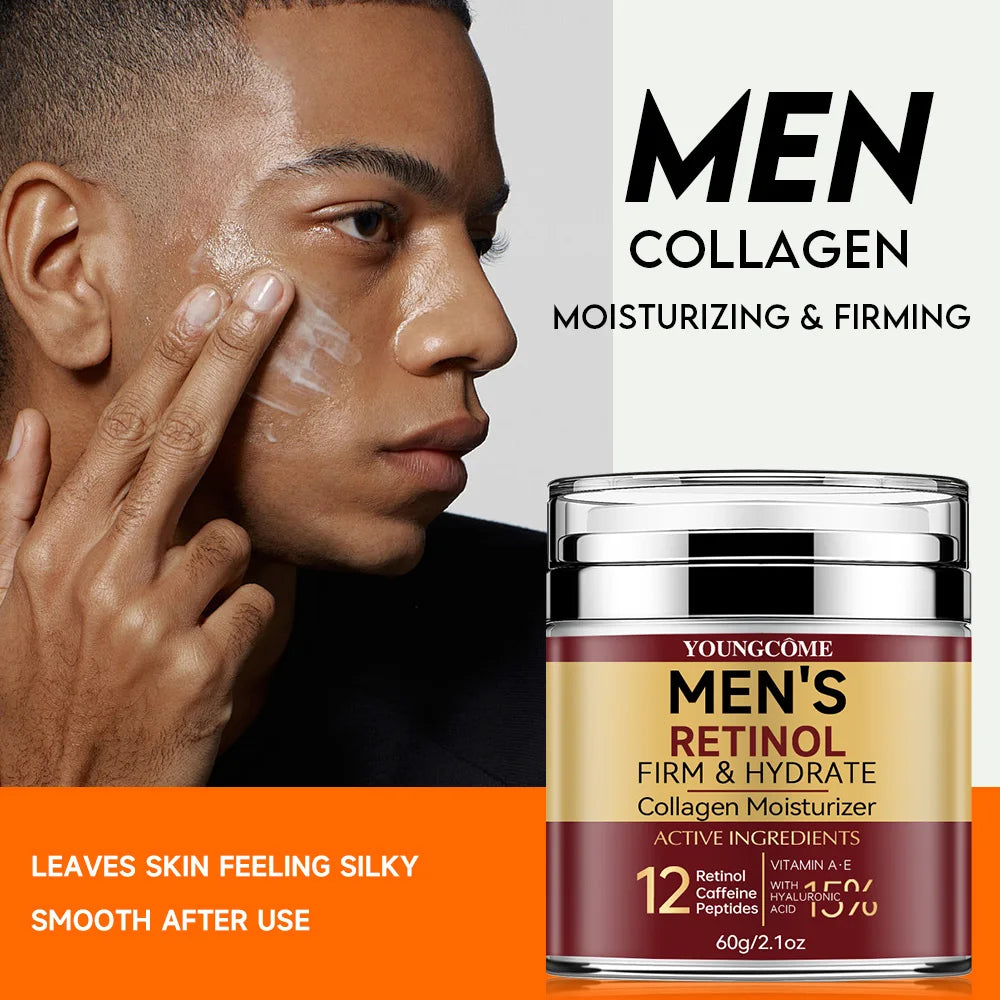 Crema Facial Retinol para Hombres - Reafirmante y Colágeno