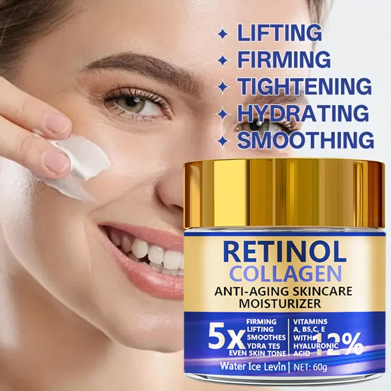 Crema Facial Retinol y Colágeno 60g - Antienvejecimiento