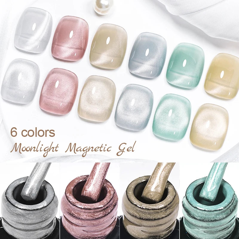 Esmalte Gel Magnético Cat Eye 7ml - Rosa y Plateado UV/LED Semipermanente