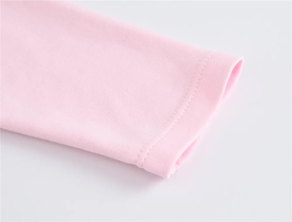 3 unids/lote 100% de ropa de algodón para niñas, peleles de manga larga para recién nacidos de 0 a 12M, mono con estampado de cartón para primavera y otoño