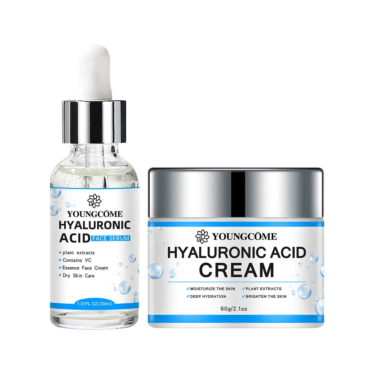 Crema Facial Coreana - Ácido Hialurónico Hidratación Profunda