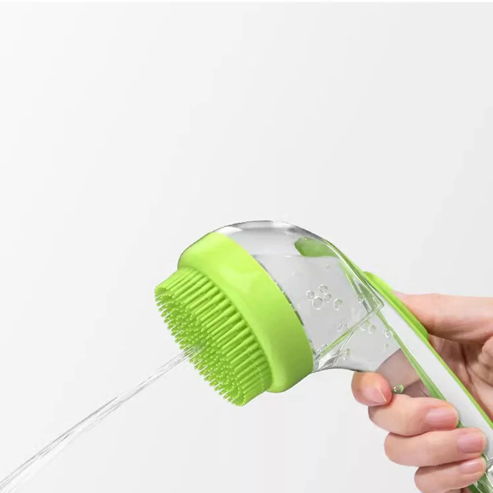 Cepillo de baño para mascotas para perros y gatos pequeños: herramienta especializada para lavar perros, cepillo exfoliante de masaje, esencial para el baño de mascotas