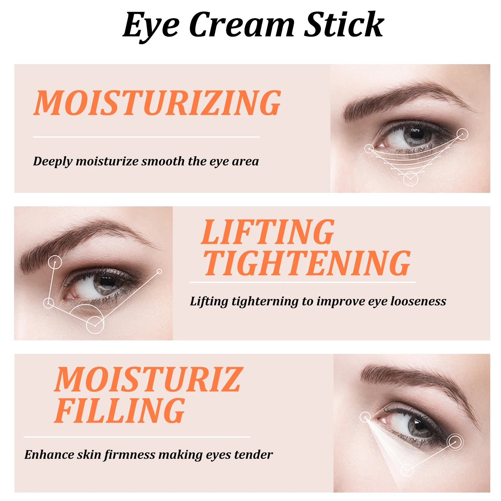 Crema de Ojos Caracol en Barra - Colágeno Anti Ojeras, Bolsas y Arrugas