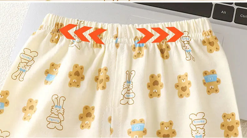 Conjuntos para niños, ropa de algodón para niños, ropa de dormir de casa de manga corta, ropa para niños, Tops de primavera y verano, trajes de pantalones