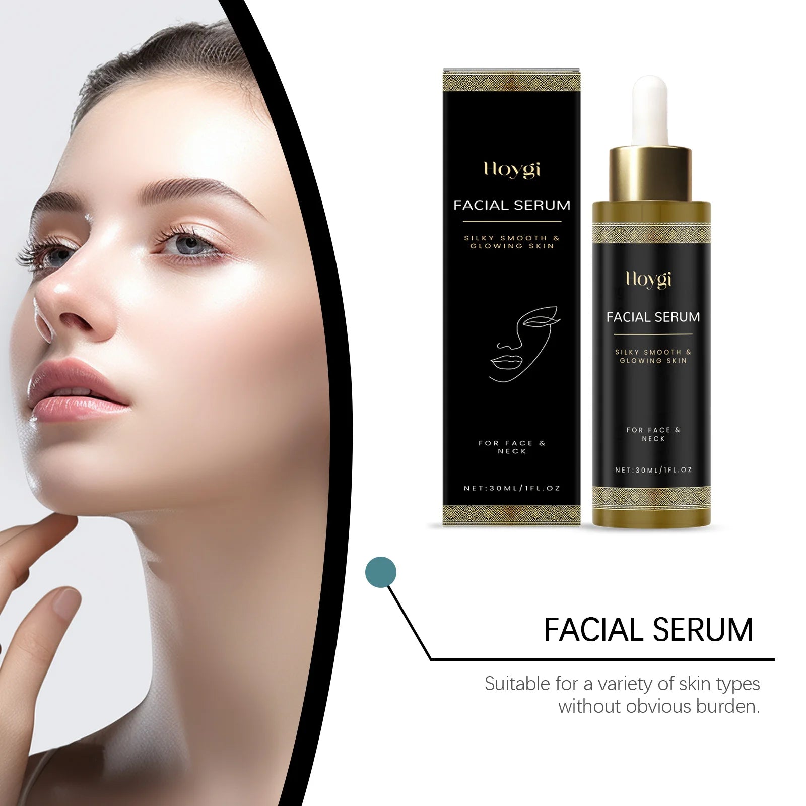 Sérum Facial Hidratante con Incienso y Vitamina E - 30ml