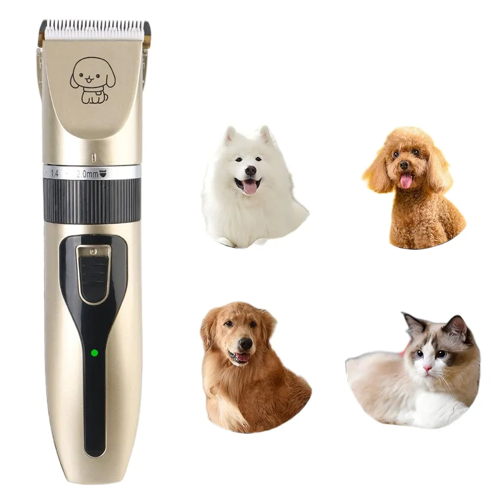 Cortapelos eléctricos para mascotas para afeitar perros y gatos; recortador de pelo para mascotas; afeitadora eléctrica de belleza.
