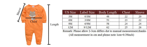 3 unids/lote 100% de ropa de algodón para niñas, peleles de manga larga para recién nacidos de 0 a 12M, mono con estampado de cartón para primavera y otoño