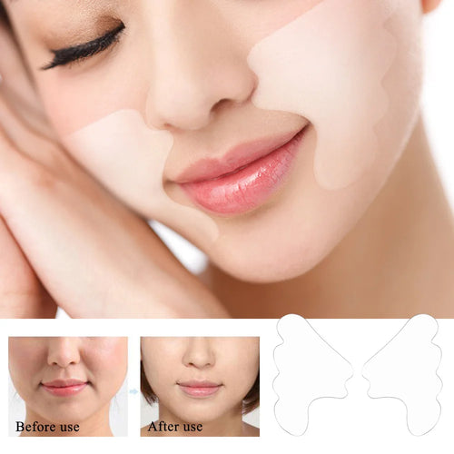 Almohadilla Antiarrugas de Silicona Reutilizable - Pliegues Nasolabiales y Lifting Facial