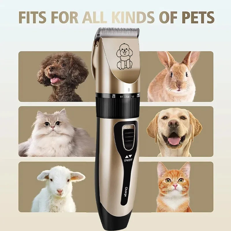 Cortadora de Pelo Duradera para Mascotas, Set de Afeitadora y Recortadora para Conejos, Gatos, Perros y Cachorros, Tijeras y Accesorios de Peluquería Canina