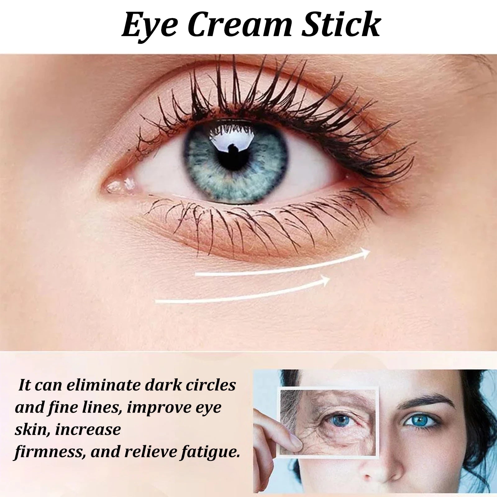 Crema de Ojos Caracol en Barra - Colágeno Anti Ojeras, Bolsas y Arrugas