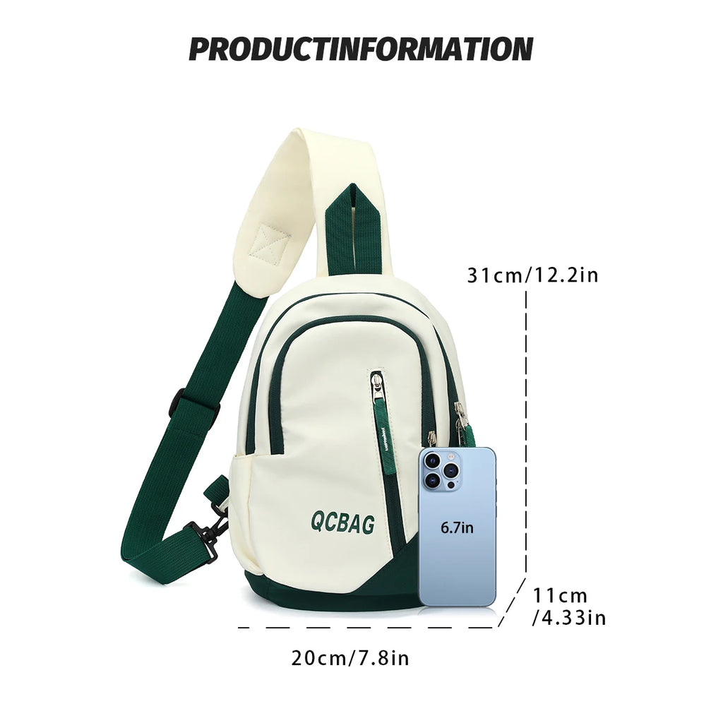 Bolso cruzado para hombre, bolso portátil ligero para viajes al aire libre, bolso de un solo hombro, mochila de gran capacidad para mujer, bolso para ciclismo y senderismo para parejas