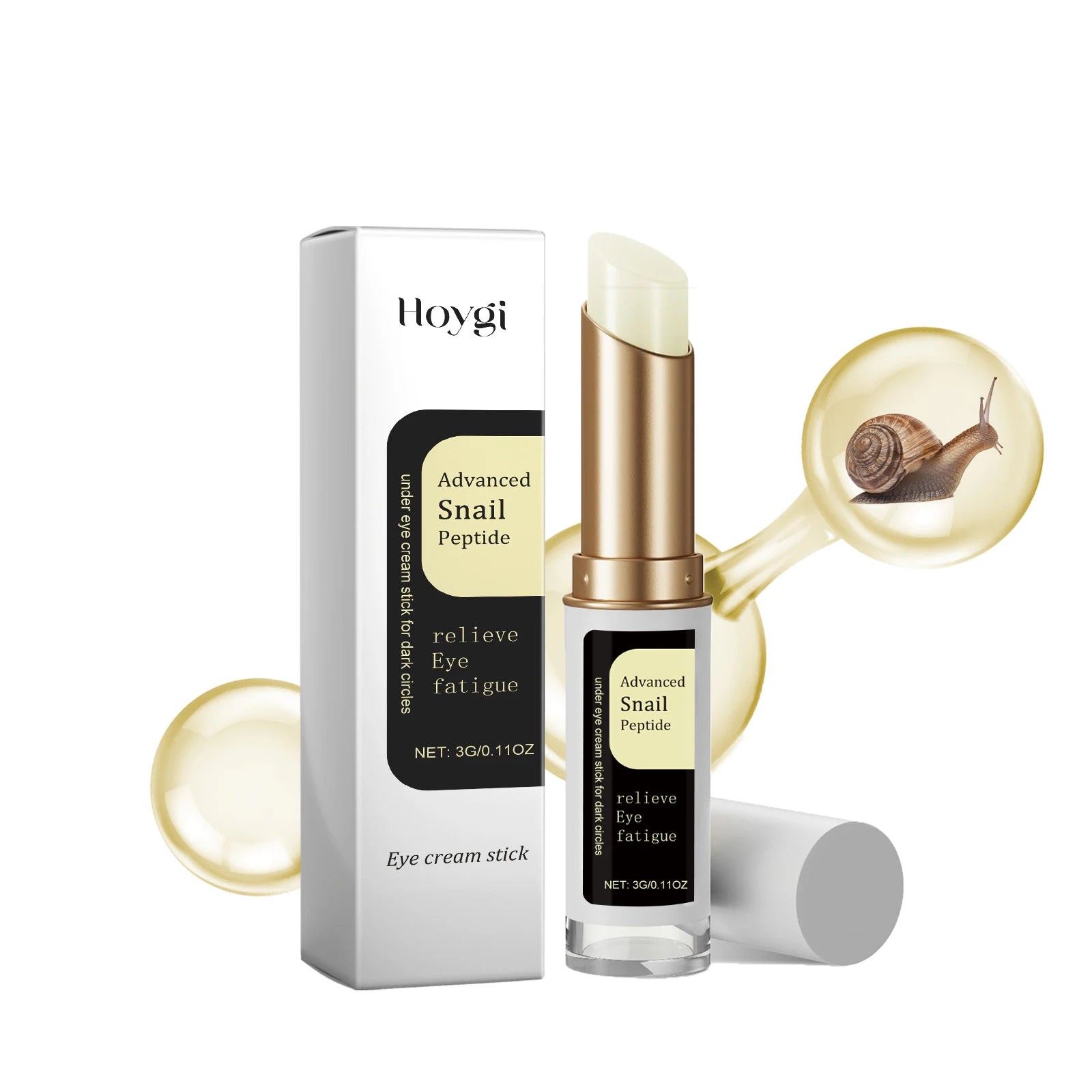 Crema de Ojos Caracol en Barra - Colágeno Anti Ojeras, Bolsas y Arrugas