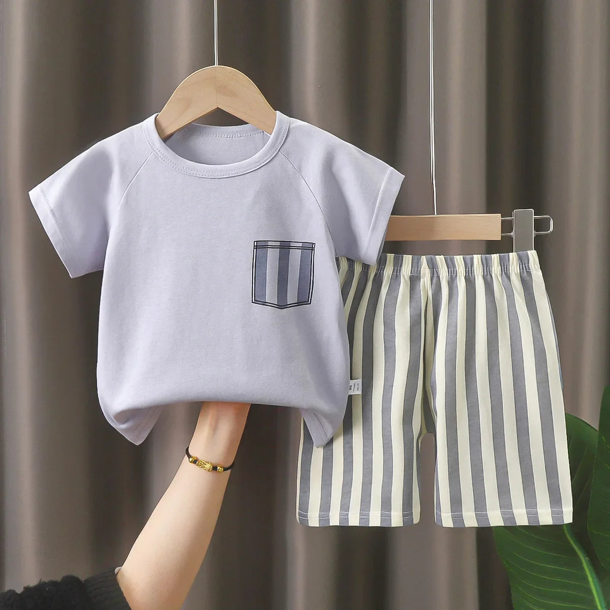 Camisetas y Pantalones Cortos Cómodos de Algodón, Ropa Casual Diaria para Niñas, Conjunto de Verano para Bebés, Trajes de Dibujos Animados para Niños, Manga Corta