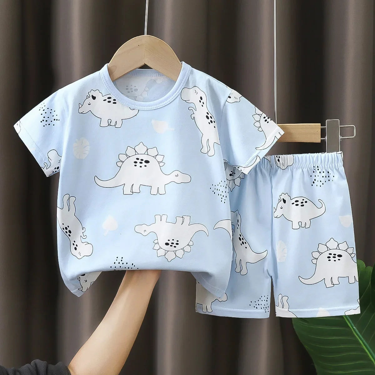 Camisetas y Pantalones Cortos Cómodos de Algodón, Ropa Casual Diaria para Niñas, Conjunto de Verano para Bebés, Trajes de Dibujos Animados para Niños, Manga Corta